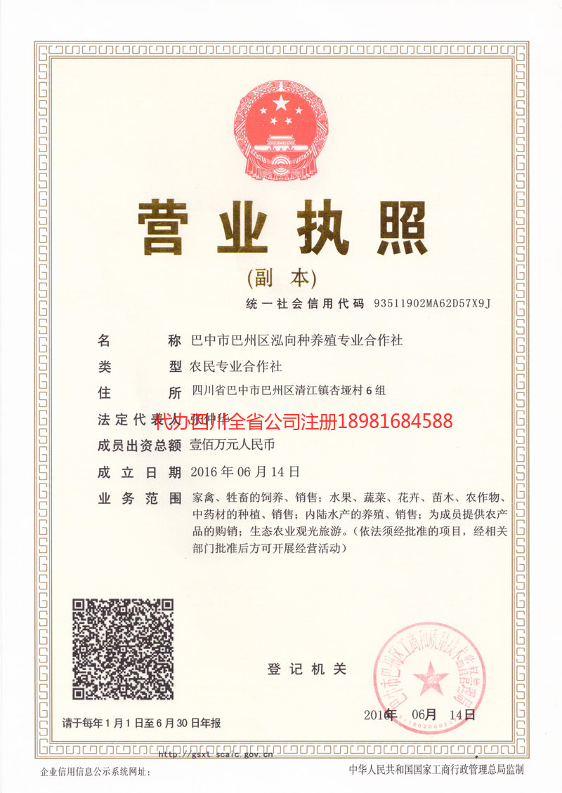 陆丰陆丰泓向种养殖专业合作社